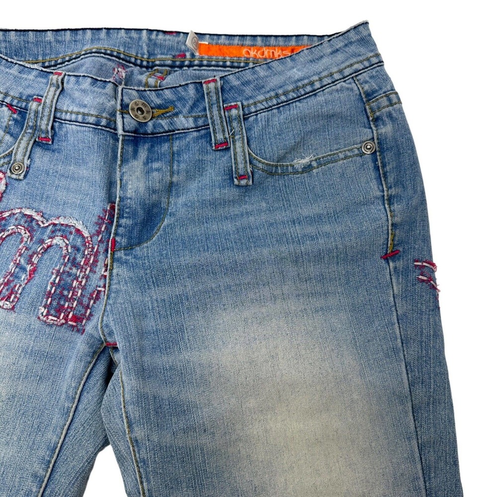 Akademiks‎ Womens Vintage Embroidered Bootcut Jeans 26 - Picture 11 of 12